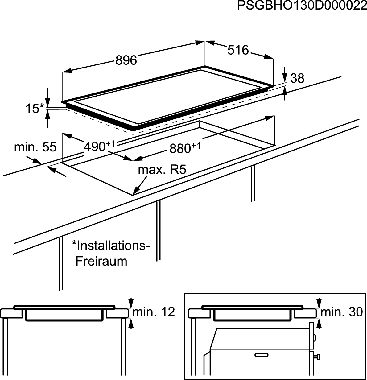 AEG HK955070XB Built-in Ceramic hob 5 zone(s) – image 3
