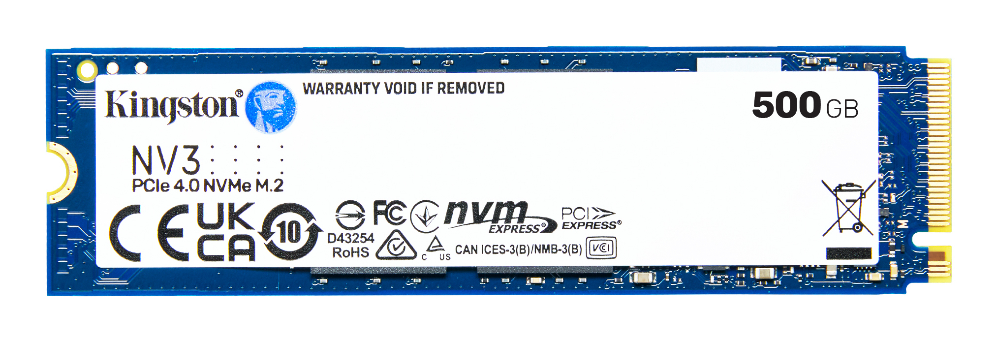 Unidad de Estado Sólido Kingston NV3 - M.2 - 500GB - PCI-E 4.0 - SNV3S/500G Unidad de Estado Sólido Kingston NV3 - M.2 - 500GB - PCI-E 4.0 - SNV3S/500G