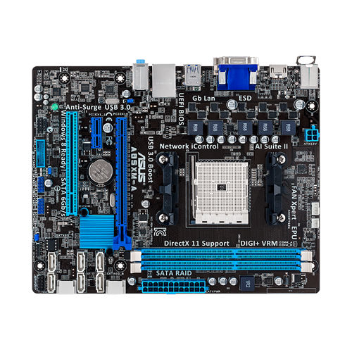 ASUS A85XM-A motherboard AMD A85X Socket FM2 micro ATX – image 2