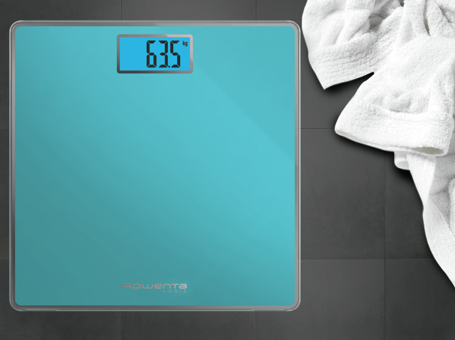 Rowenta Classic BS1503 Square Turquoise Electronic personal scale – image 7