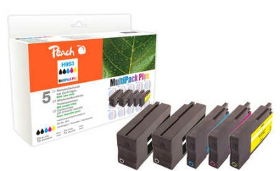 Peach PI300-722 ink cartridge 5 pc(s) Compatible Standard Yield Black, Cyan, Magenta, Yellow