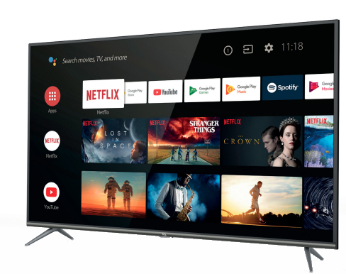 TCL 55EP644 TV 139.7 cm (55") 4K Ultra HD Smart TV Wi-Fi Black, Silver 280 cd/m² – image 1