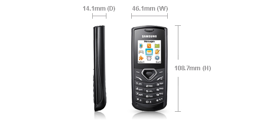 Samsung E1170 3.86 cm (1.52") 71 g Black – image 8