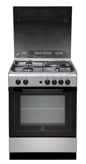 Indesit I6M6CAG(X)/FR cooker Freestanding cooker Natural gas Gas Stainless steel