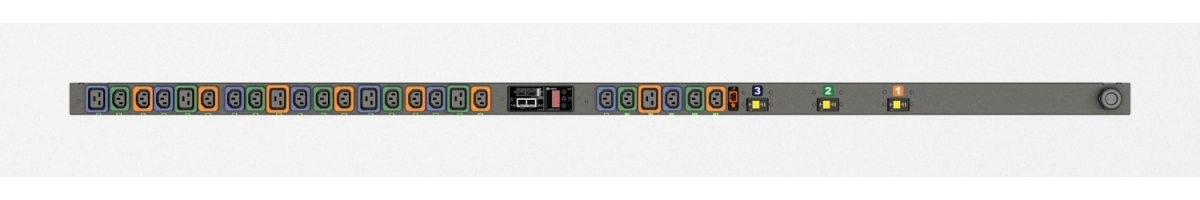 Vertiv Geist MNS3EGB1-24PH68-4CS15A0A10-S-A power distribution unit (PDU) 24 AC outlet(s) 0U Black