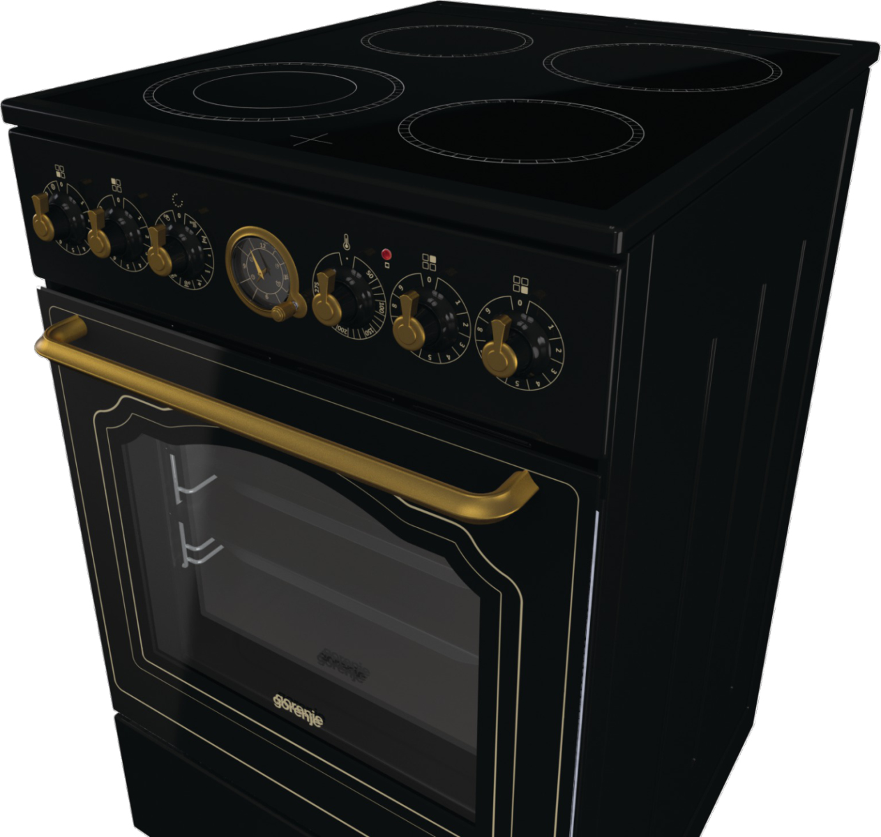 Gorenje ECS5250CLB Freestanding cooker Electric Ceramic hob Black – image 5