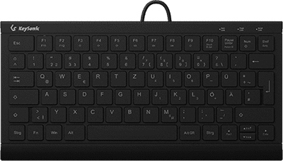 KeySonic KSK-5011ELC (DE) клавиатура Дома USB QWERTZ Немецкий Черный