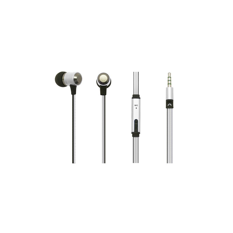 Vultech HD-02W headphones/headset Wired In-ear Calls/Music Silver