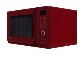 LG MS-2587ARR microwave Red – image 3