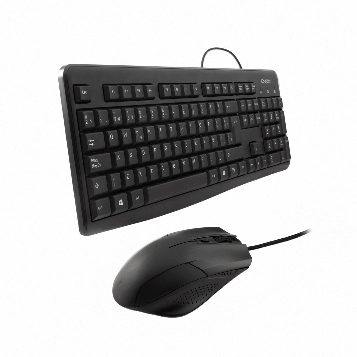 CoolBox COO-KTR-01U keyboard Mouse included Office USB QWERTY Black – image 2