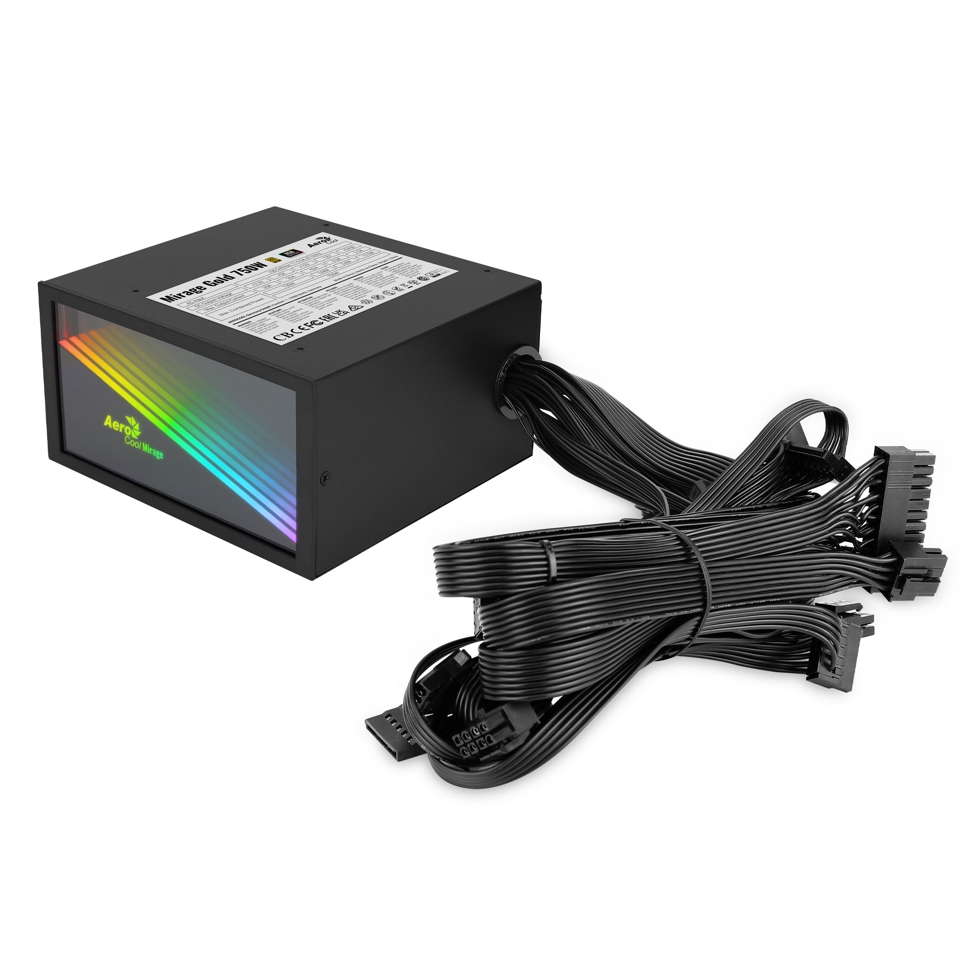 Aerocool MIRAGEGOLD750 PC Power Supply – image 3