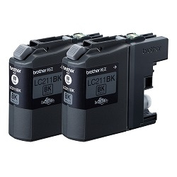 Brother LC211BK-2PK ink cartridge Original Black