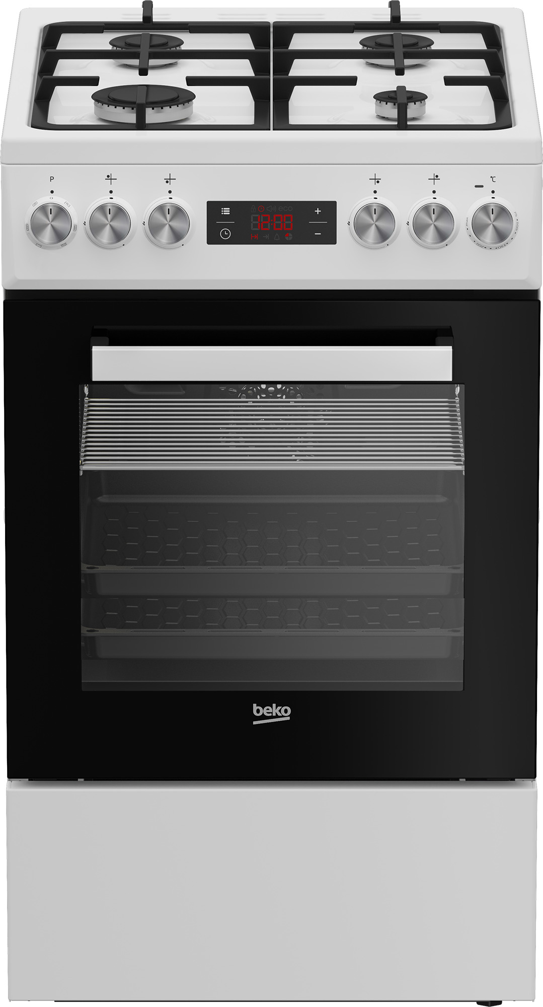 Beko FSM52332DWDT Freestanding cooker Electric Gas White – image 1