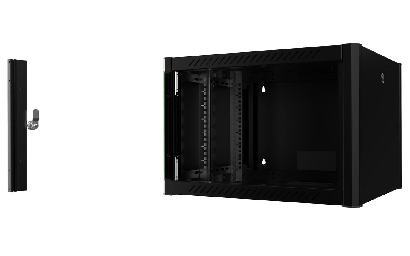 Lanview RWP07U56BL rack cabinet 7U Wall mounted rack Black – image 2