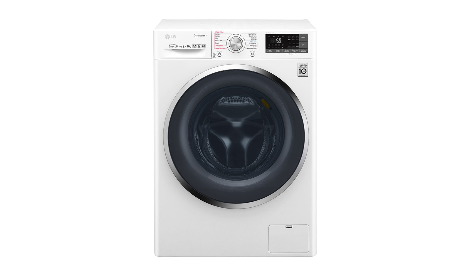 LG F4J8FHP2W washer dryer Freestanding Front-load White