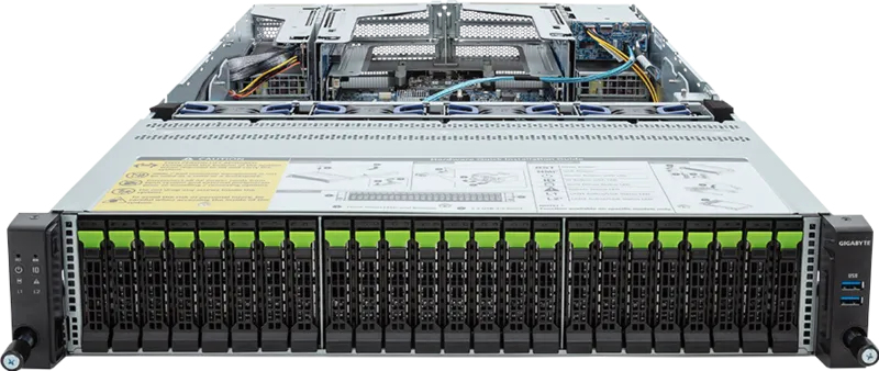 GIGABYTE R283-S98-AAJ1 Intel C741 LGA 4677 (Socket E) Rack (2U) Black, Grey – image 2