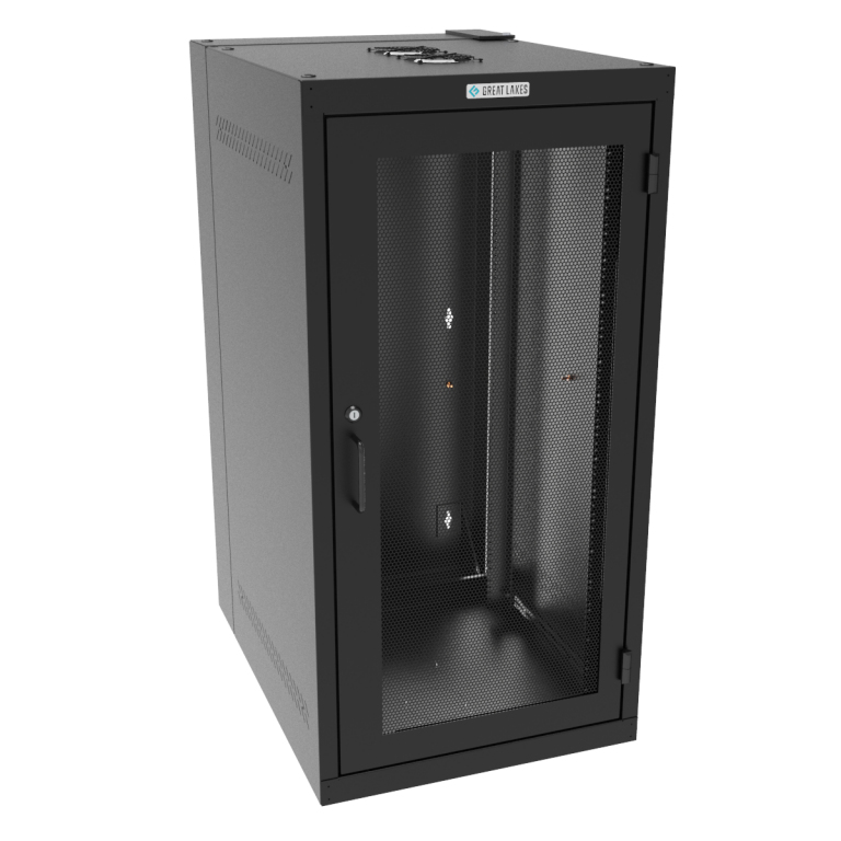 Vertiv GL48WDM-B-AF rack cabinet 25U Wall mounted rack Black – image 1