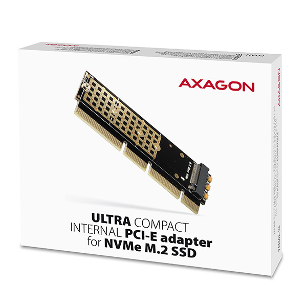 Axagon PCEM2-1U PCIe x16/x8/x4 - M.2 NVMe M-key slot adapter 1U – image 6