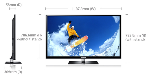 Samsung PS51E490B1K Black, Silver – image 6