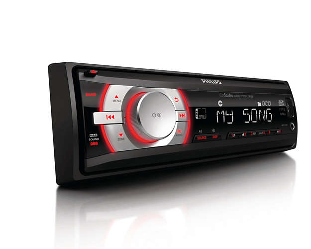 Philips CarStudio CE132/00 car media receiver Black