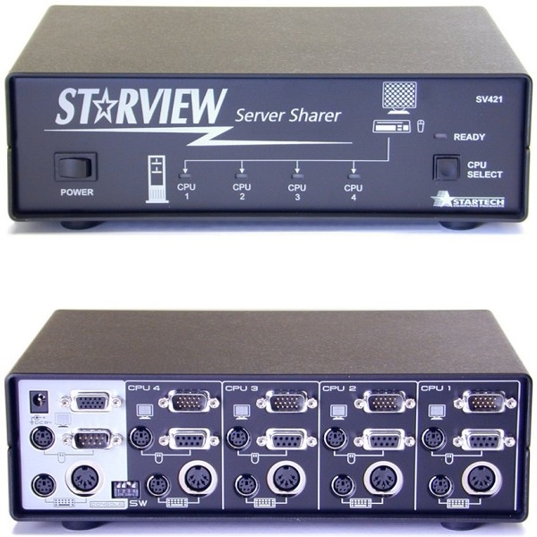 Neomounts SV421 KVM switch Rack mounting Black