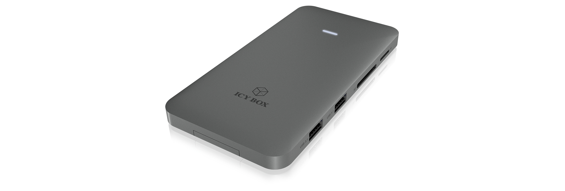 ICY BOX IB-DK2107M-C USB 3.2 Gen 2 (3.1 Gen 2) Type-C Anthracite – image 2