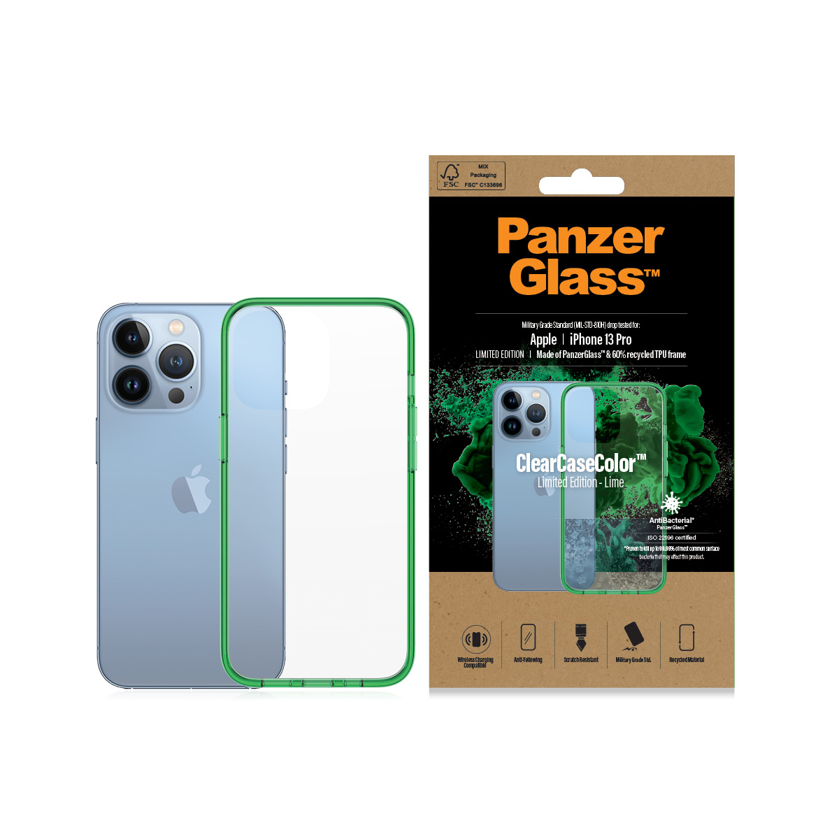 PanzerGlass ® ClearCaseColor™ iPhone 13 Pro - Lime – image 3