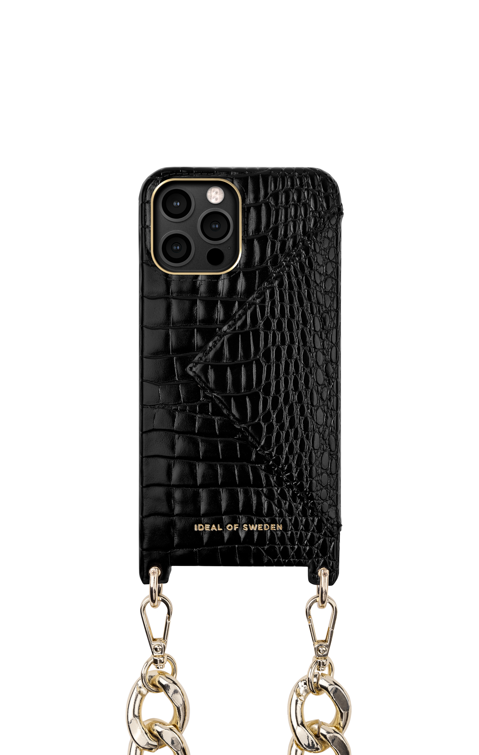 iDeal of Sweden Necklace Case iPhone 12/12PNeo Noir Croco – image 4