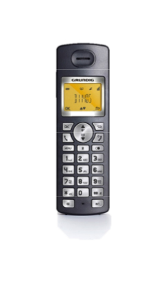 Grundig D1140S DECT telephone handset Caller ID Black