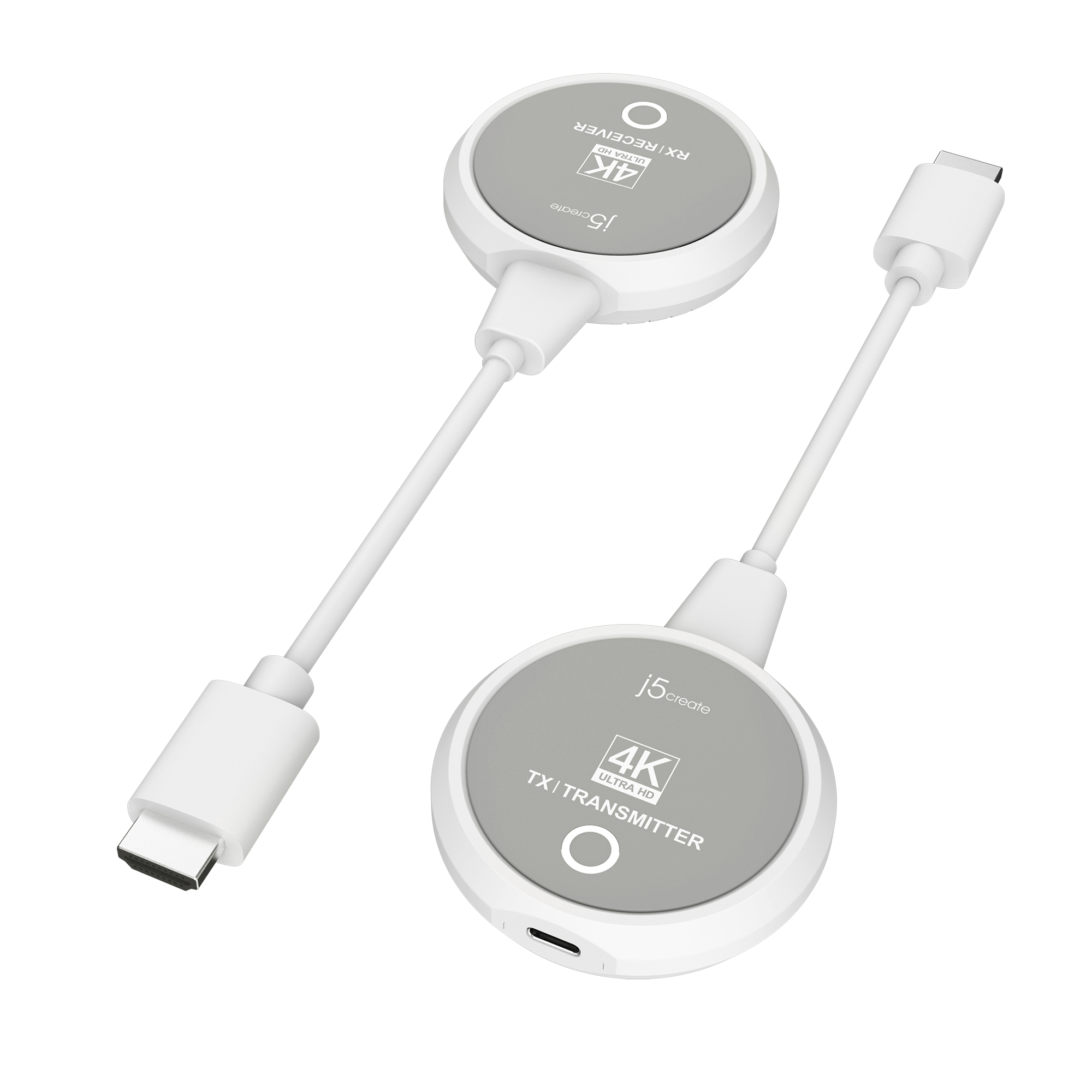 j5create JVAW75-N moltiplicatore AV Trasmettitore e ricevitore AV Grigio Bianco