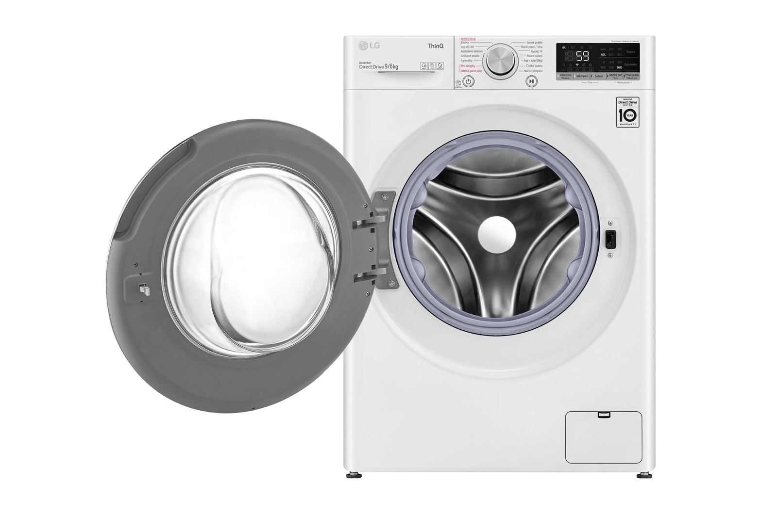 LG F94DV5UVW0 washer dryer Freestanding Front-load White – image 2
