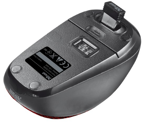 Trust 20284 mouse Travel Ambidextrous RF Wireless Optical 1600 DPI – image 4