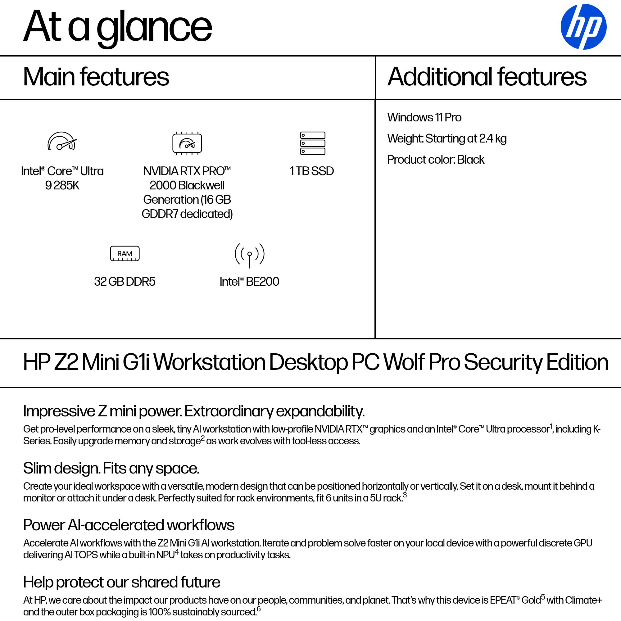 HP Z2 Mini G1i Wolf Pro Security Edition – image 3