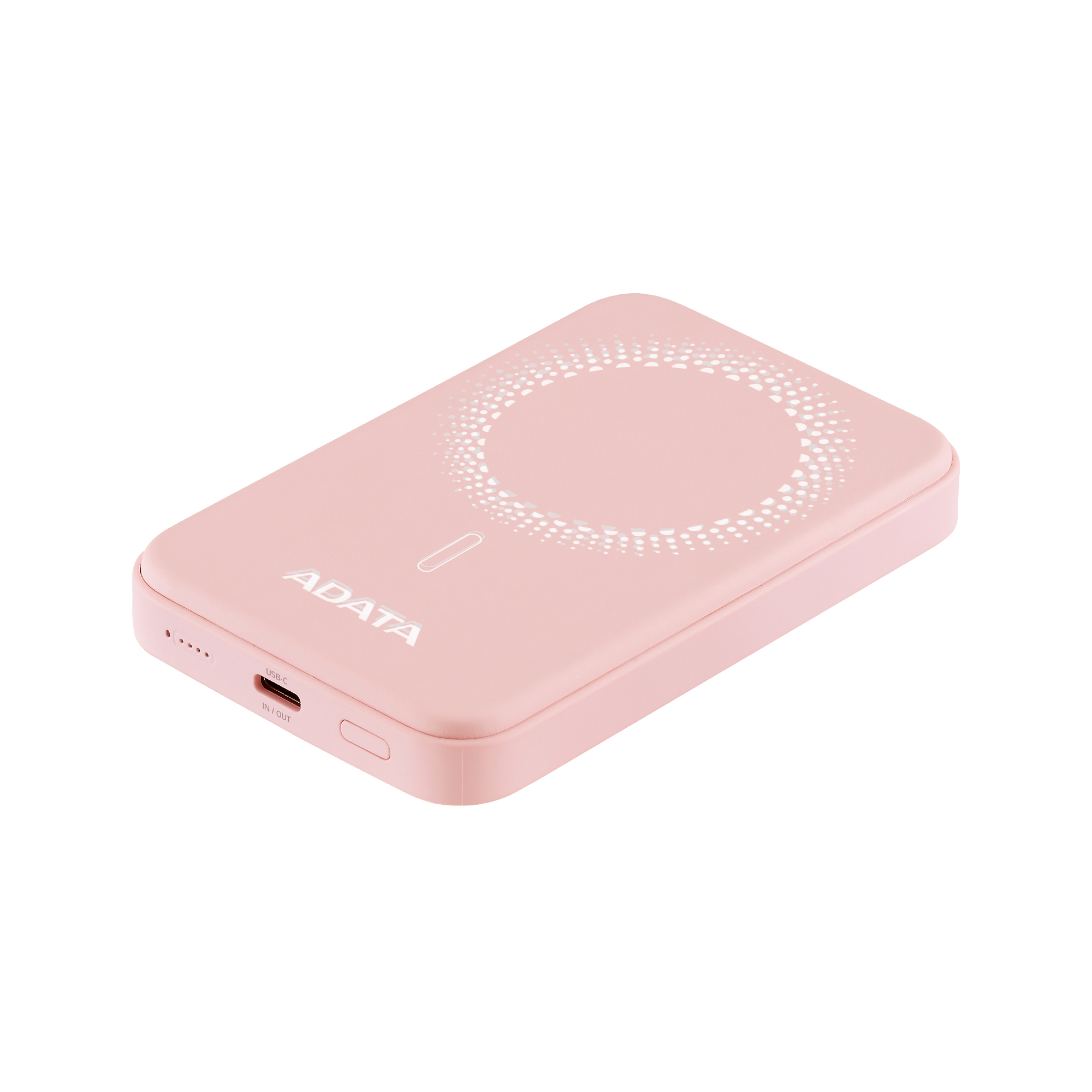Cargador Inalámbrico ADATA R050 - 5000 mAh - MagSafe - USB-C - Rosa - PR050-11PK Cargador Inalámbrico ADATA R050 - 5000 mAh - MagSafe - USB-C - Rosa - PR050-11PK