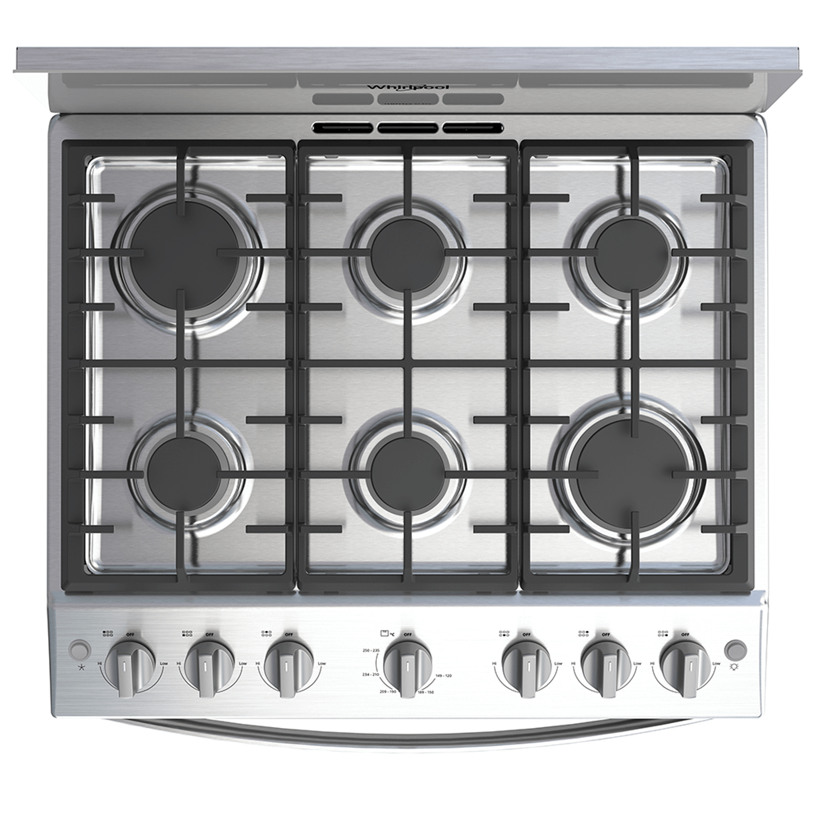 Whirlpool WFR3400S cooker Freestanding cooker Gas Grey – image 4
