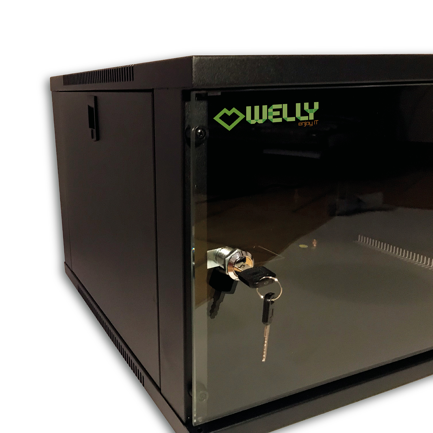 Welly Enjoy IT WY40002 rack cabinet 12U Wall mounted rack Black – image 3