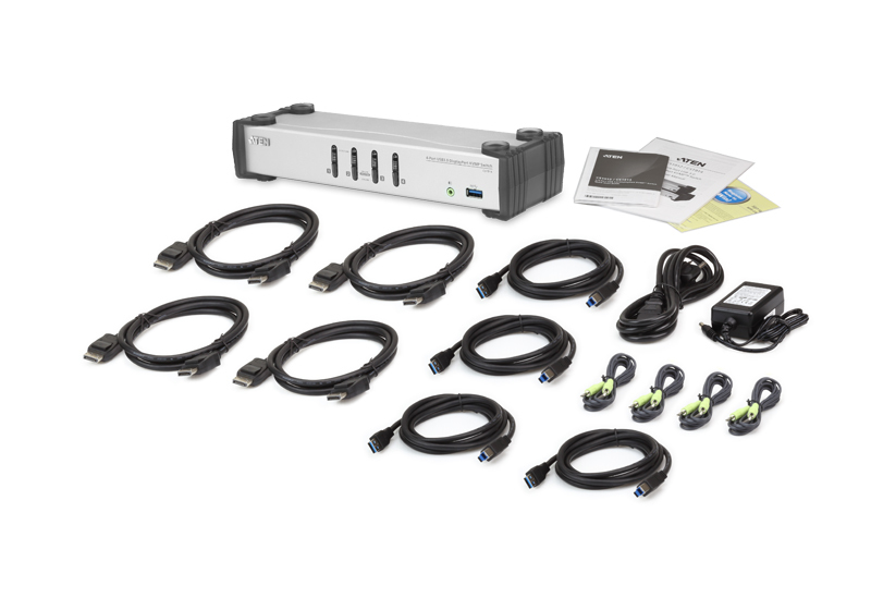 ATEN CS1914-AT-E KVM switch Black, Grey – image 4