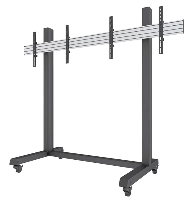 صورة حامل أرضي Neomounts لجدار الفيديو، 32"-55"، 30 كجم، أسود