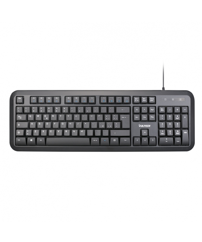 Vultech KEY-618M keyboard Universal USB QWERTY Italian Black – image 1