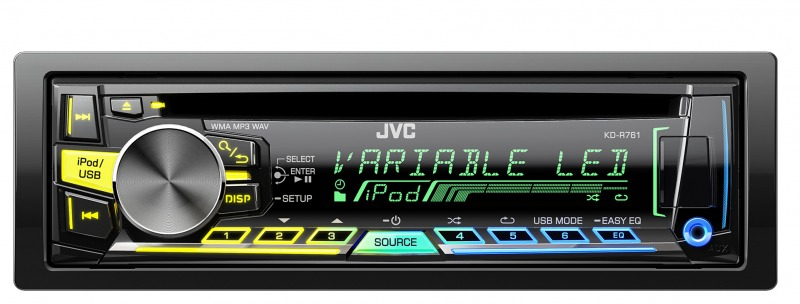 JVC KD-R761E car media receiver Black