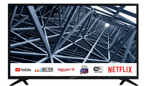 Sharp 32BC4E TV 81.3 cm (32") HD Smart TV Wi-Fi Black 200 cd/m²