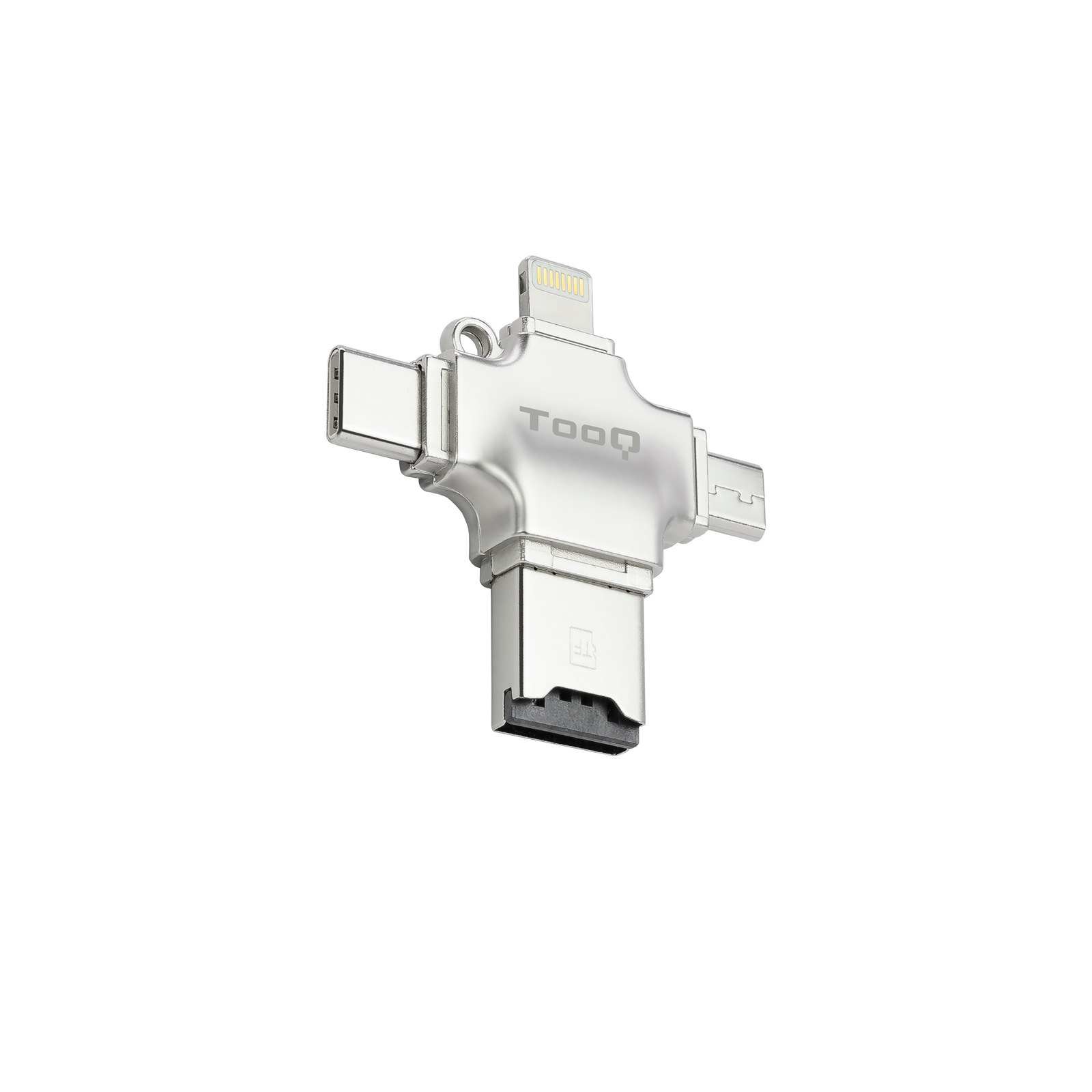 TooQ TQR-4001 card reader USB Type-A/USB Type-C/Micro-USB/Lightning Silver