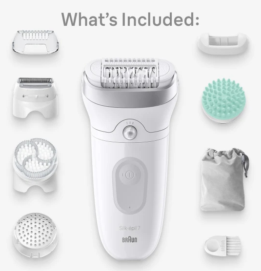 Braun Silk-épil 7 7-081 epilator 40 tweezers White – image 2