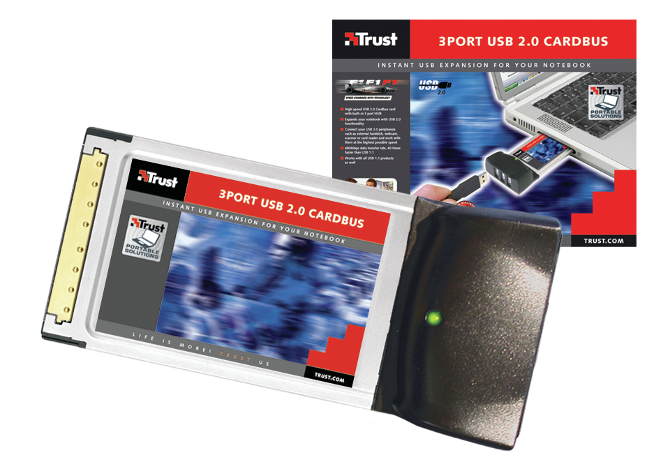 Trust PCCARD 3PORT USB 2.0 CARDBUS
