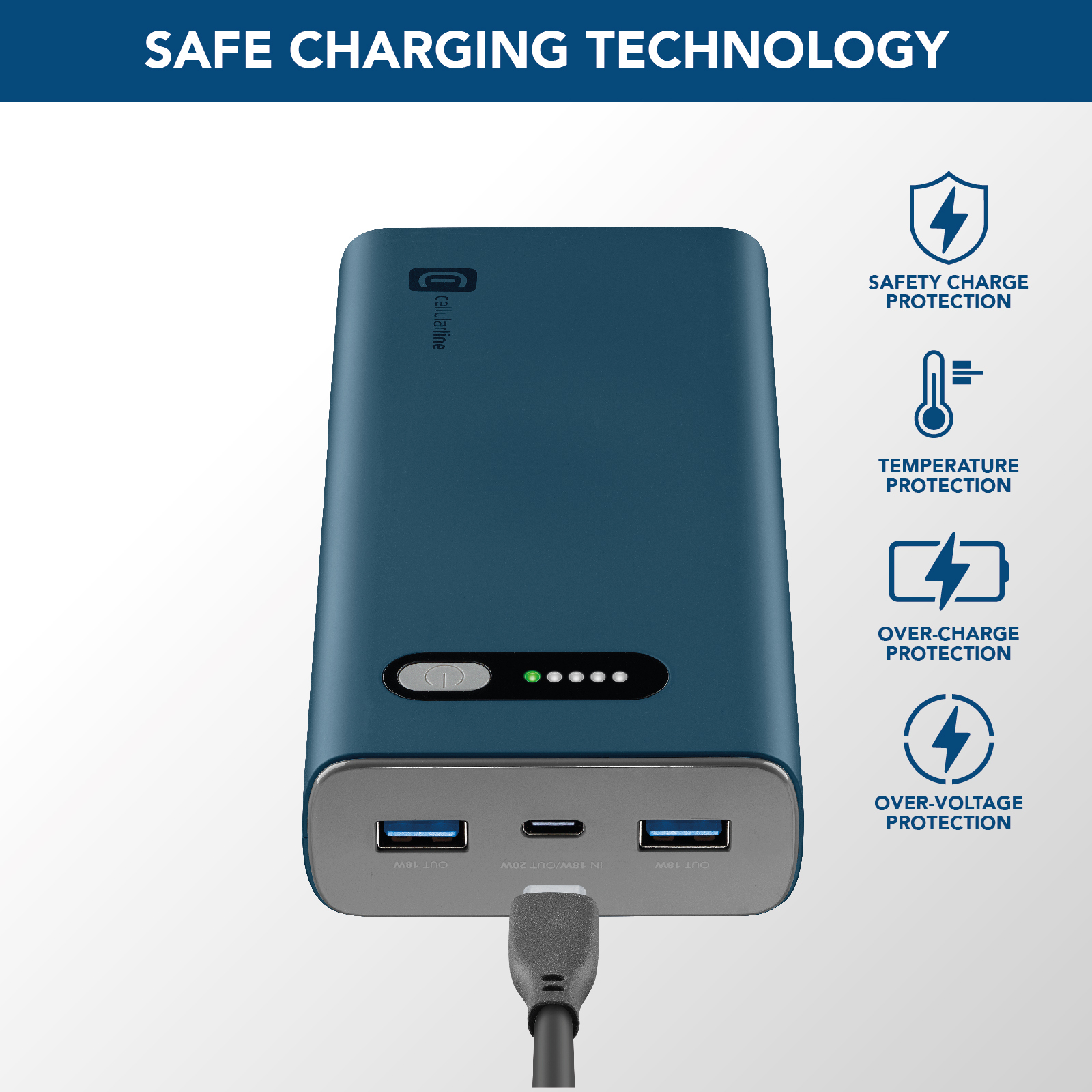 Cellularline Fast PD 20000 Fast PD Portable Charger – image 6