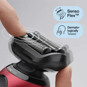 Braun Series 6 61-R1000s Foil shaver Black, Red – image 4