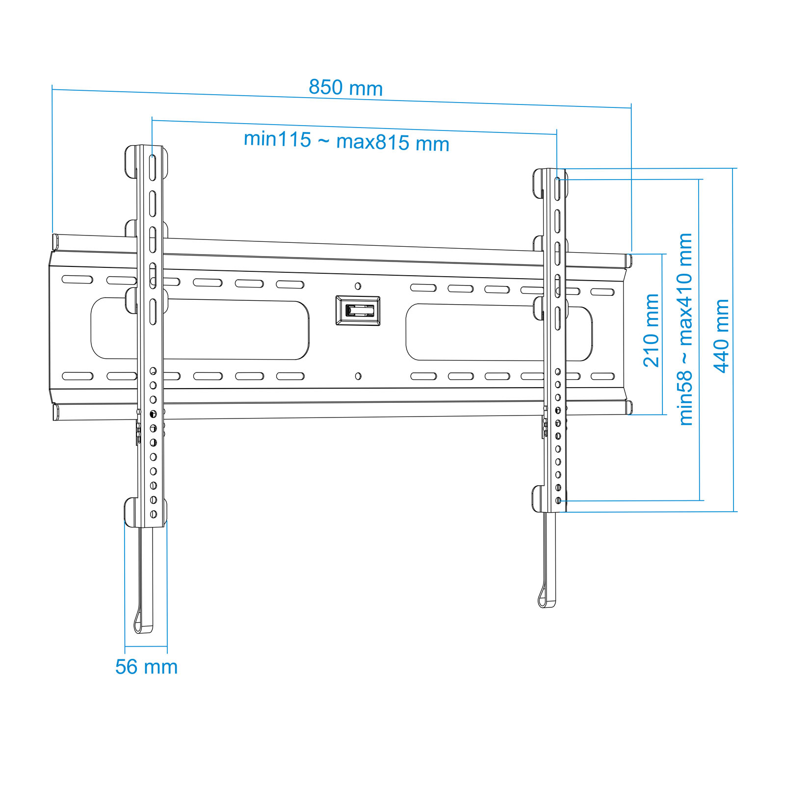 TooQ LP4063F-B TV mount/stand – image 7
