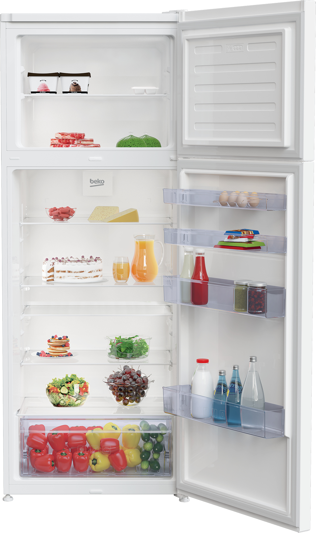 Beko RDSE465K30WN fridge-freezer Freestanding – image 3