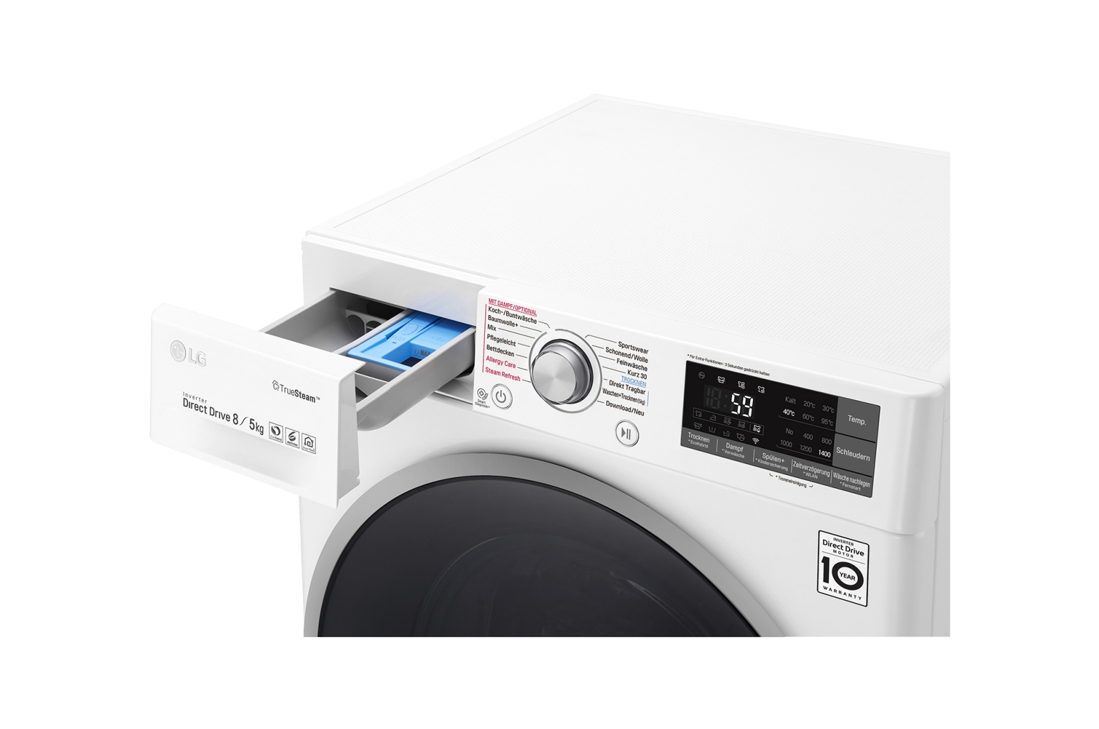 LG F14WD85EH1 washer dryer Freestanding Front-load White – image 6