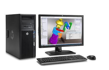 HP 420 + 27" monitor – image 1